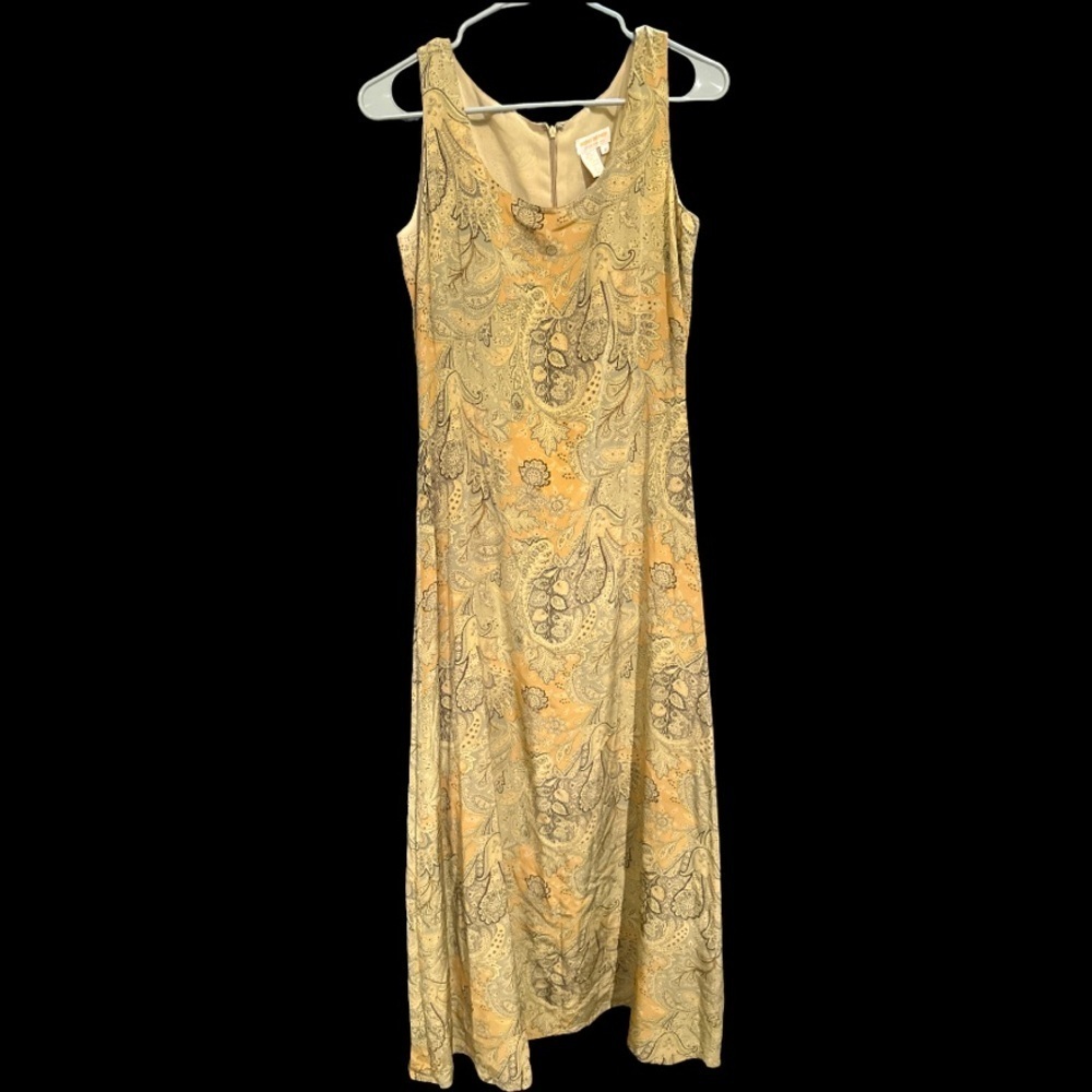 BROOKS BROTHERS EST 1818 SHELL 100% SILK LINING SLEEVELESS  ZIP DRESS Size 8